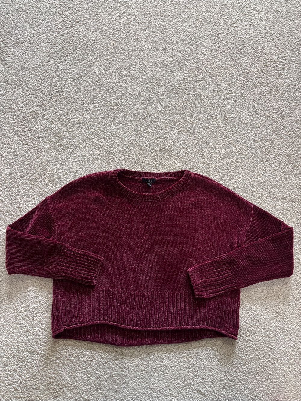 Cozy Maroon Crewneck Sweater